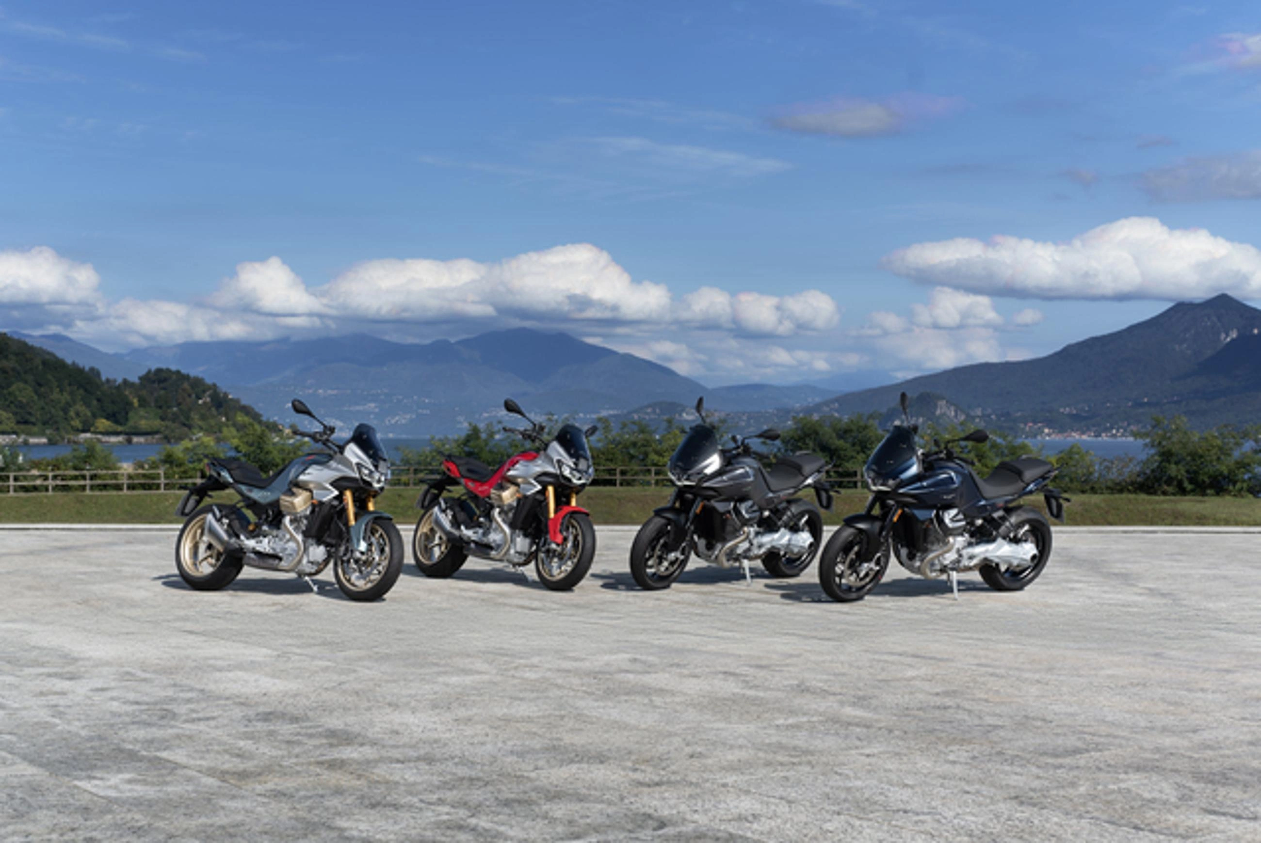 Moto Guzzi V100 Mandello range at SSR Motors Kochi